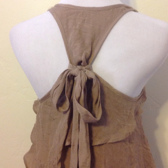 BUNDLED! Khaki Tiered Dress - Picture 3 of 4