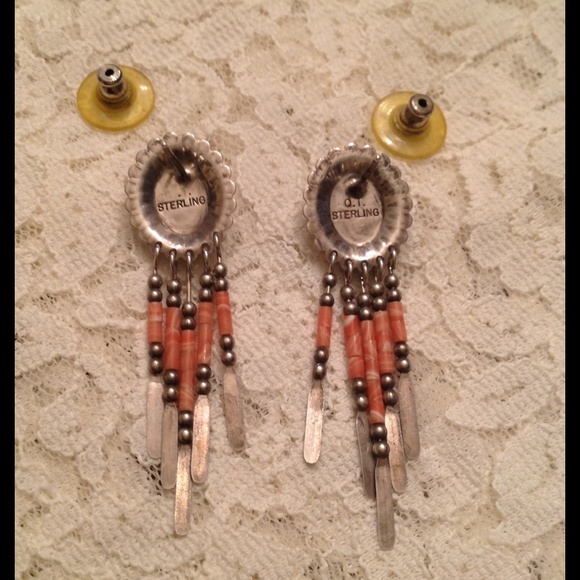 Vintage Native American earrings - Picture 2 of 4