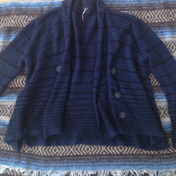 Free People Striped Cardigan