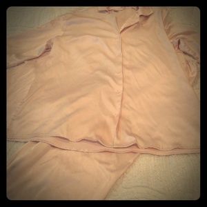Victorias Secret pink satin pajamas, medium