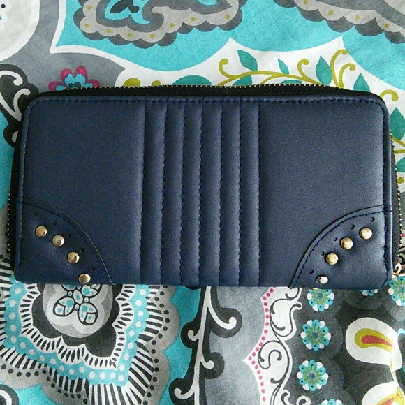 ***SOLD***navy blue wallet
