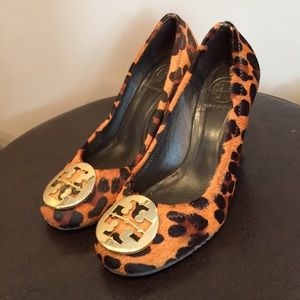 Tory Burch Leopard Wedge
