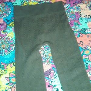 Olive green leggings