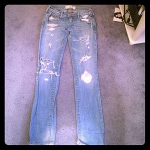Ripped Hollister jeans