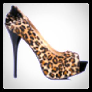 Animal print heels