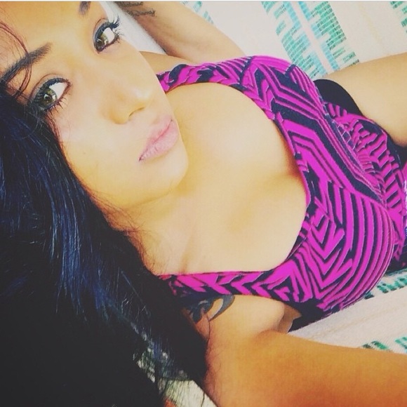 Pink and black top