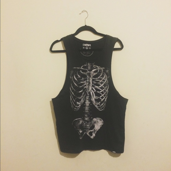 Skeleton Rib Cage Muscle Tee