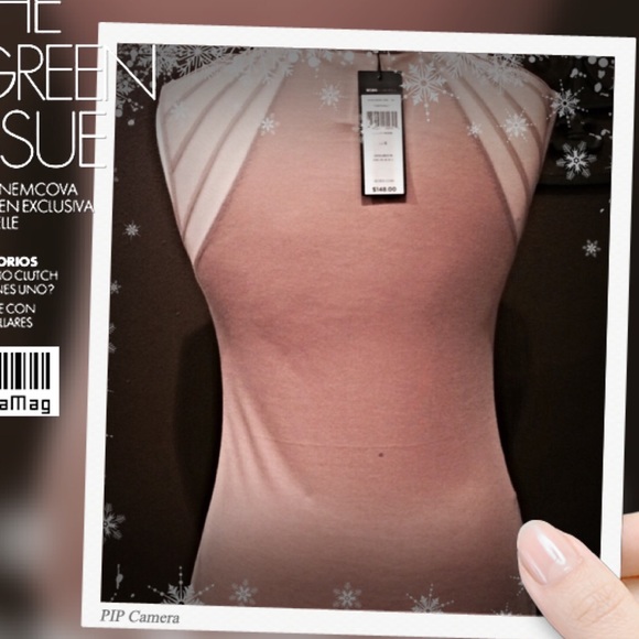 NWT BCBG MAXAZARIA Crystal Basket Weave Top Small - Picture 3 of 4