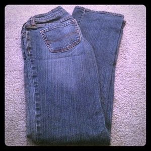 Dark flare bullhead jeans