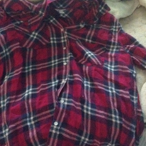 Flannel long sleeved aeropostle shirt cute on
