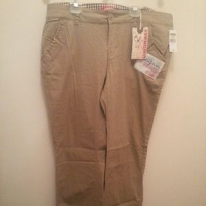 Uniform bootcut pants