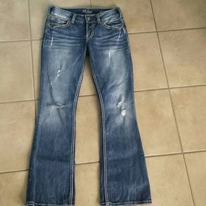 Silver Jeans Distressed Suki Surplus