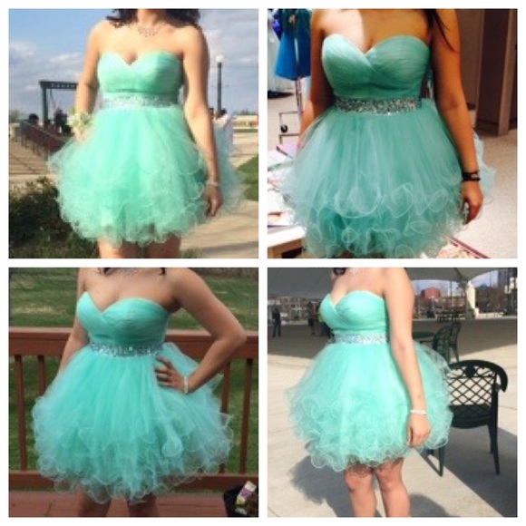 Mint Prom Dress - Picture 1 of 4
