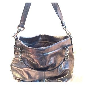 Silver Coach Purse. 100% authentic.