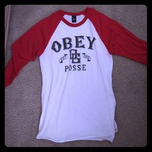 Obey baseball tee!