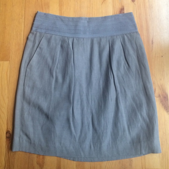 Linen Blend Banana Republic Tulip Skirt