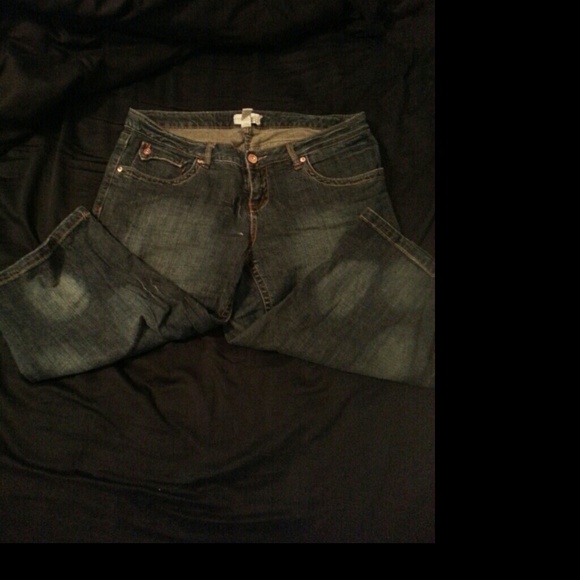 Denim capri