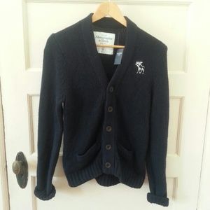 Abercrombie Fitch Navy Knit Cardigan