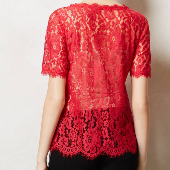 BUNDLED HP🎉 [anthropologie] elysian lace top - Picture 2 of 4