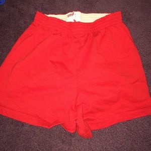 red soffe shorts!