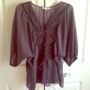 Gray Blouse - Size Small