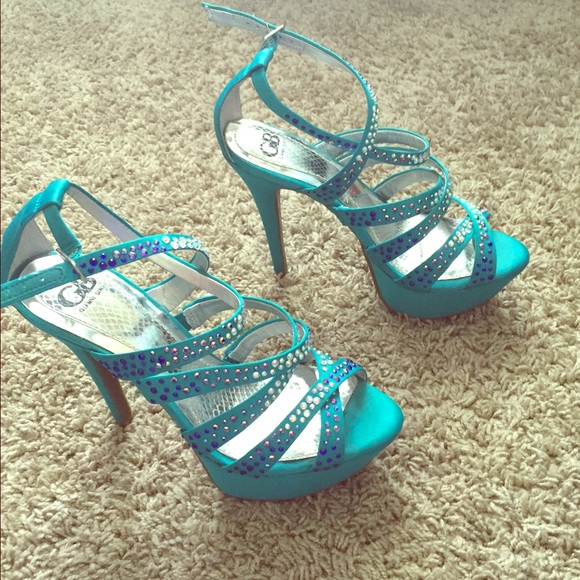Turquoise heels