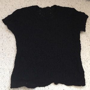 Black crop top
