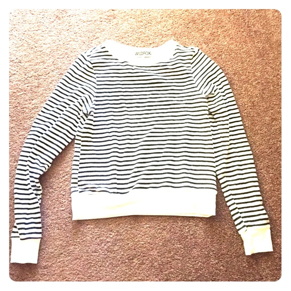 Wildfox Essentials Stripe Baggy Beach Jumper