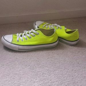 Bright yellow converse