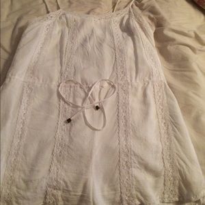 white lace romper