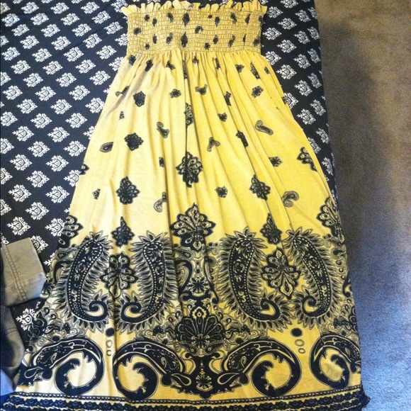Yellow summer dress