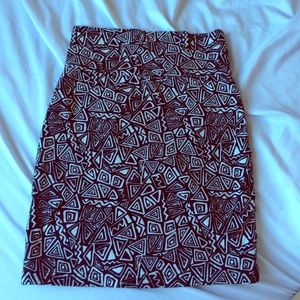 Aztec/tribal print Bodycon skirt