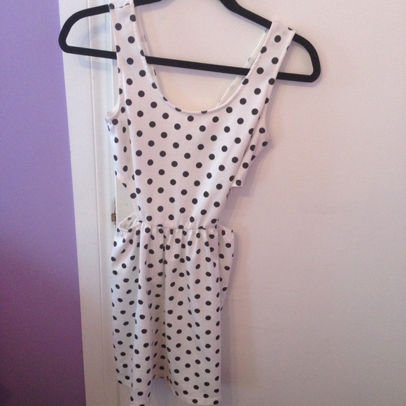 Black and White polka dot dress