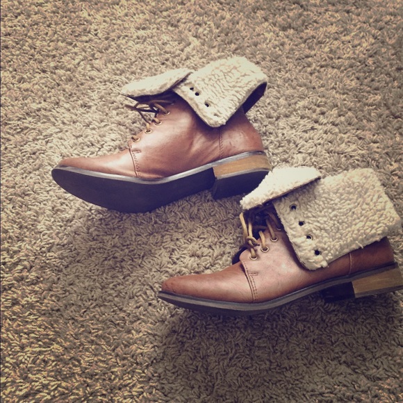 Brown ankle boots