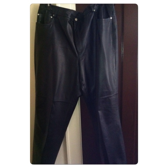 Leather Jeans size 22