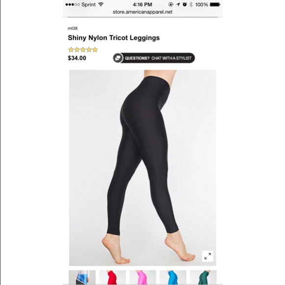 Nylon Tricot Leggings