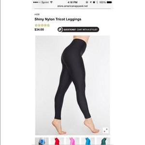 Nylon Tricot Leggings