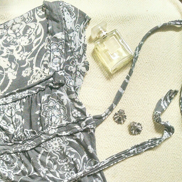 SOLD Eyeshadow gray and white blouse