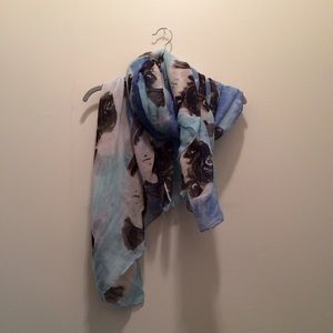 ASOS Galaxy Pug Print Scarf