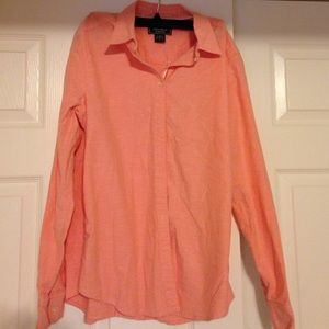 Coral button up shirt
