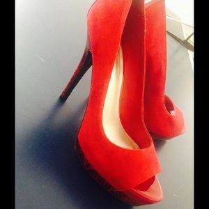 Gorgeous Red/Ruby Edith heels by Jessica Simpson