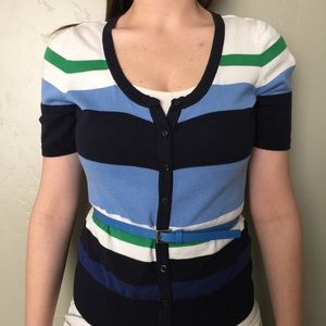 H&M Color Block Cardigan