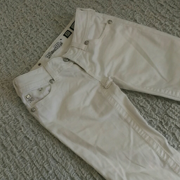 Miss Me White Skinny Jeans
