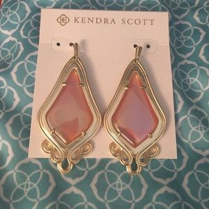 Kendra Scott Iridescent Tangerine Earrings