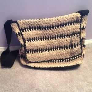 Beige and Black Purse