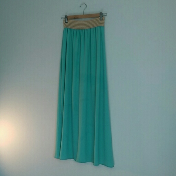 Arabian Blue Maxi Skirt