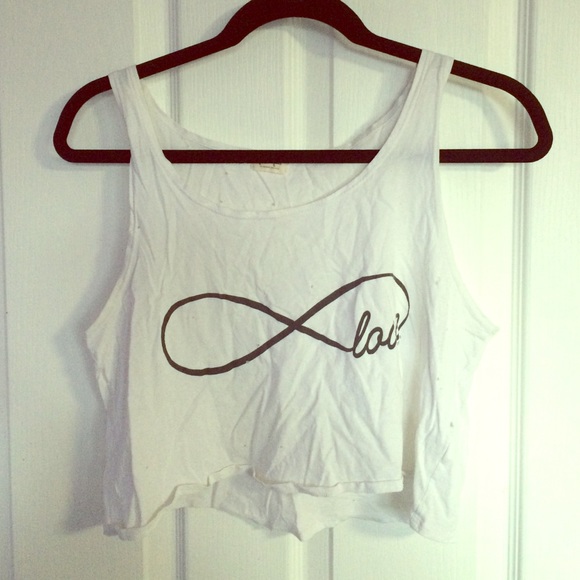 Infinity/Love Crop Top