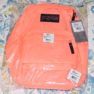Never Opened Coral Colored Jansport Backpack