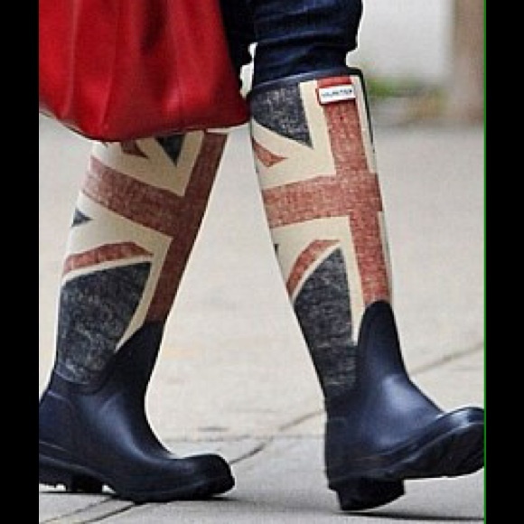 Rare Navy Blue Britain Hunter Boots