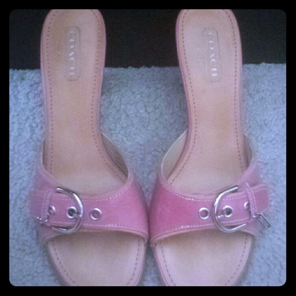🔻REDUCED🔻  $30  Pink coach sandals